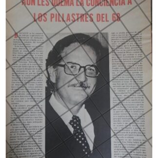 AFICHE RETRO. PRENSA ATACA A CARLOS FUENTES 1979