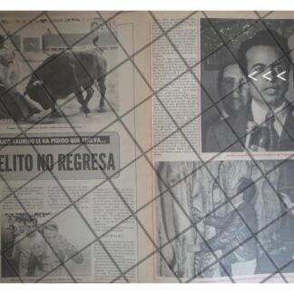 AFICHE RETRO. TORERO JOSE HUERTA JOSELITO SE RETIRA 1977