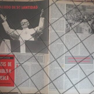 AFICHE VINTAGE EL PAPA JUAN PABLO EN PUEBLA 1979