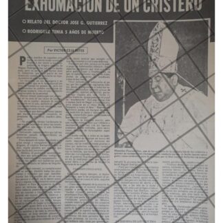 AFICHE RETRO EXHUMAN CUERPO DEL PADRE PASCUAL DIAZ 1979