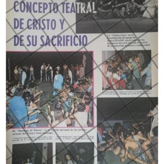 AFICHE RETRO TEATRO SANTO DOMINGO, LA PASION 1979