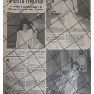 AFICHE RETRO LA ACTRIZ MARY CARMEN RESENDIZ 1979