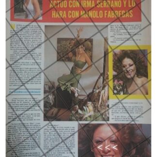 AFICHE RETRO INICIOS DE LA ACTRIZ AIDA DEL RIO 1979