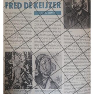 AFICHE RETRO EL PINTOR FRED DE KEIJZER, SU SOBRAS 1977