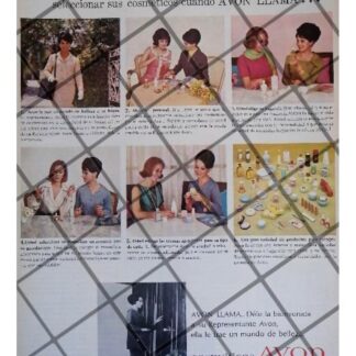 CARTEL PUBLICITARIO RETRO COSMETICOS AVON 1968 /16