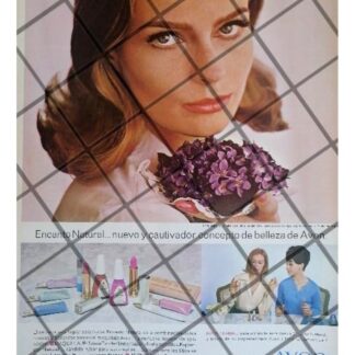 CARTEL PUBLICITARIO RETRO COSMETICOS AVON 1965 /13