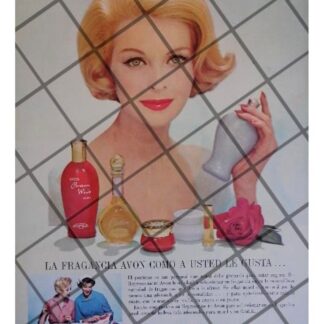 CARTEL PUBLICITARIO RETRO COSMETICOS AVON 1960 /9