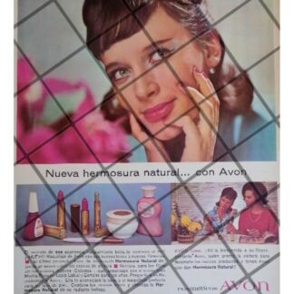 CARTEL PUBLICITARIO RETRO COSMETICOS AVON 1964 /10