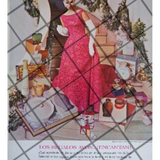 CARTEL PUBLICITARIO RETRO COSMETICOS AVON 1962 /8