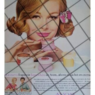 CARTEL PUBLICITARIO RETRO COSMETICOS AVON 1963 /6