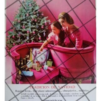 CARTEL PUBLICITARIO RETRO COSMETICOS AVON 1961 /3
