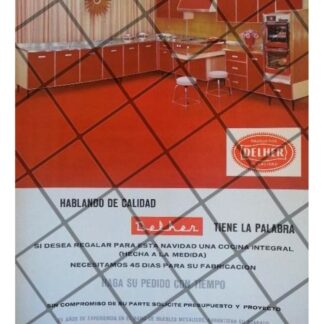 AFICHE PUBLICITARIO RETRO COCINAS DELHER 1966 /9