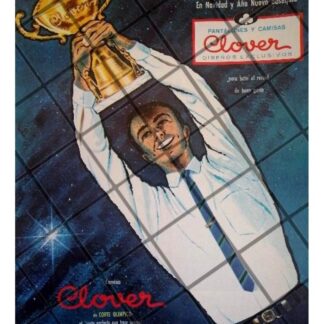 CARTEL PUBLICITARIO RETRO CAMISAS CLOVER 1964 /3