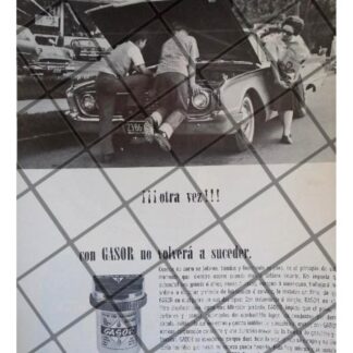 AFICHE RETRO FILTROS GASOR DE MEXICO S.A 1964 RARO /3