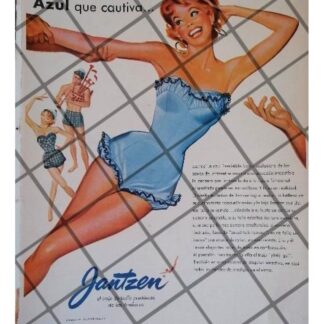 CARTEL PUBLICITARIO RETRO TRAJES DE BAÑO JANTZEN 1965 /4
