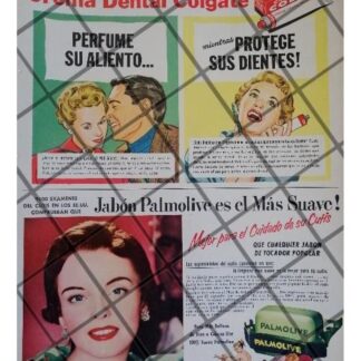 AFICHE PUBLICITARIO RETRO COLGATE PALMOLIVE 1959 /10