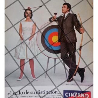 CARTEL PUBLICITARIO RETRO VINOS CINZANO Y GULLERMO MURRAY 9