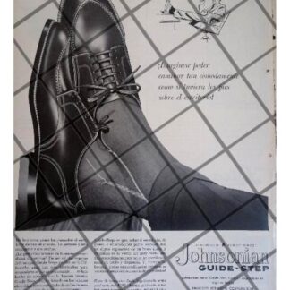 CARTEL PUBLICITARIO RETRO. ZAPATOS JOHNSONIAN 1956 -4