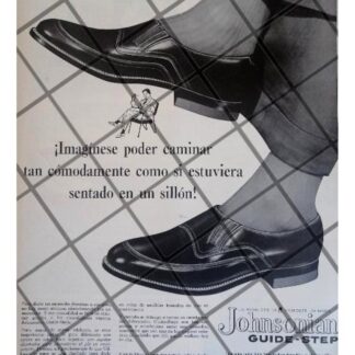 CARTEL PUBLICITARIO RETRO. ZAPATOS JOHNSONIAN 1956 -3