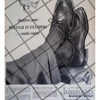 CARTEL PUBLICITARIO RETRO. ZAPATOS JOHNSON 1956 -2