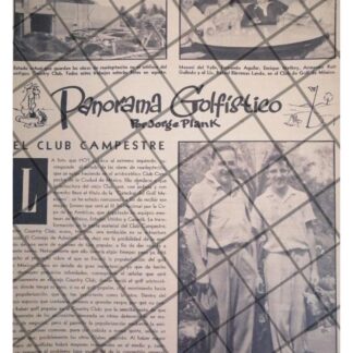 AFICHE RETRO CLUB CAMPESTRE DEl D.F 1956