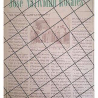 AFICHE RETRO. ELOGIAN A JOSE NATIVIDAD ROSALES 1985