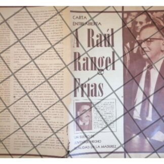 AFICHE RETRO. JOSE ALVARADO A RAUL RANGEL FRIAS 1960s