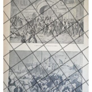 AFICHE RETRO. EL GENOCIDIO ARMENIO POR TURQUIA 1895