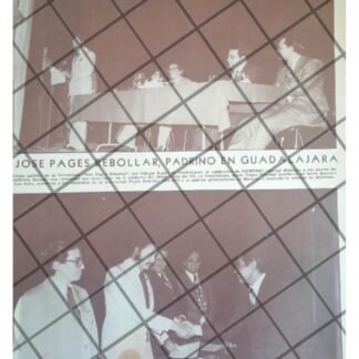 AFICHE ANTIGUO JOSE PAGES REBOLLAR, COLEGIO INGLES 1975