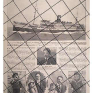 AFICHE ANTIGUO NAUFRAGIO DEL PRINCIPE DE ASTURIAS 1914
