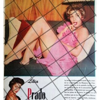 AFICHE RETRO INICIOS DE LILIA PRADO 1956