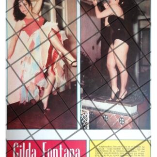 AFICHE RETRO. ACTRIZ. GILDA FONTANA 1956