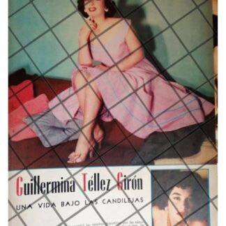 AFICHE RETRO. ACTRIZ GUILLERMINA TELLEZ GIRON 1956