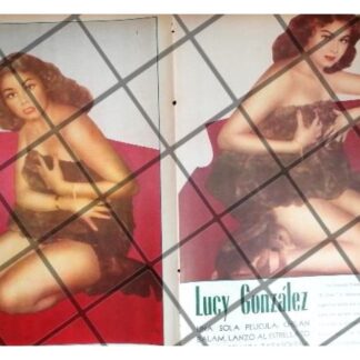 AFICHE RETRO. INICIOS DE ACTRIZ LUCY GONZALEZ 1956