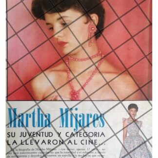 AFICHE VINTAGE INICIOS ACTRIZ MARTHA MIJARES 1955