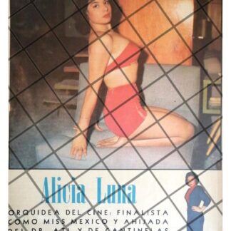 AFICHE RETRO. INICIOS ACTRIZ ALICIA LUNA 1956