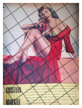 AFICHE RETRO. INICIOS DE CRISTIAN MARTELL 1956