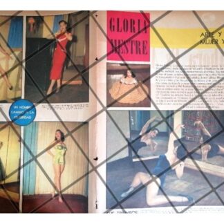 AFICHE RETRO. LOS INICIOS GLORIA MESTRE 1956