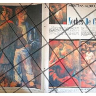 AFICHE RETRO EXPOSICION CARLOS M SANCHEZ 1955