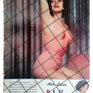 AFICHE RETRO ANA LUISA PELUFO SUS INICIOS 1956