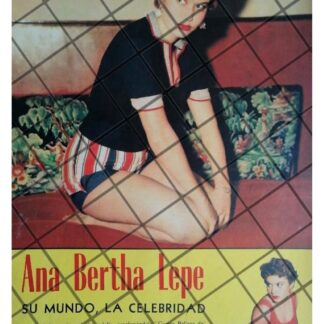 AFICHE RETRO INICIOS DE ANA BERTHA LEPE 1956