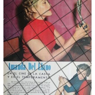 AFICHE RETRO INICIA ACTRIZ. AMANDA LLANO SERRANO 1955