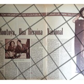 AFICHE RETRO R. SOLANA A MARIA TERESA MONTOYA 1957