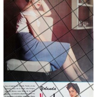 AFICHE RETRO INICIOS DE ACTRIZ. YOLANDA VARELA 1956