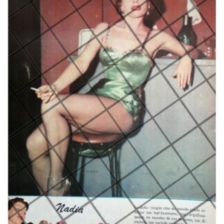 AFICHE RETRO INICIOS ACTRIZ. NADIA HARO OLIVA 1955