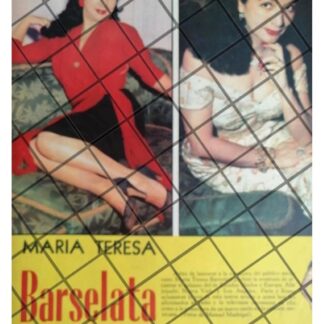 AFICHE RETRO ACTRIZ. MARIA TERESA BARCELETA 1955
