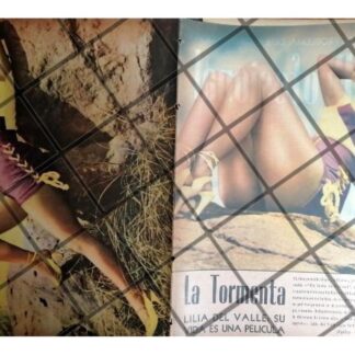 AFICHE VINTAGE. INICIOS DE ACTRIZ. LILIA DEL VALLE 1955