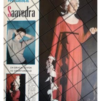 AFICHE RETRO INICIOS DE ACTRIZ. MANOLA SAAVEDRA