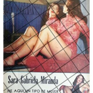 AFICHE RETRO ACTRIZ. SARA GABRIELA MIRANDA 1955