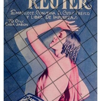 CARTEL PUBLICITARIO ANTIGUO JABON REUTER 1928